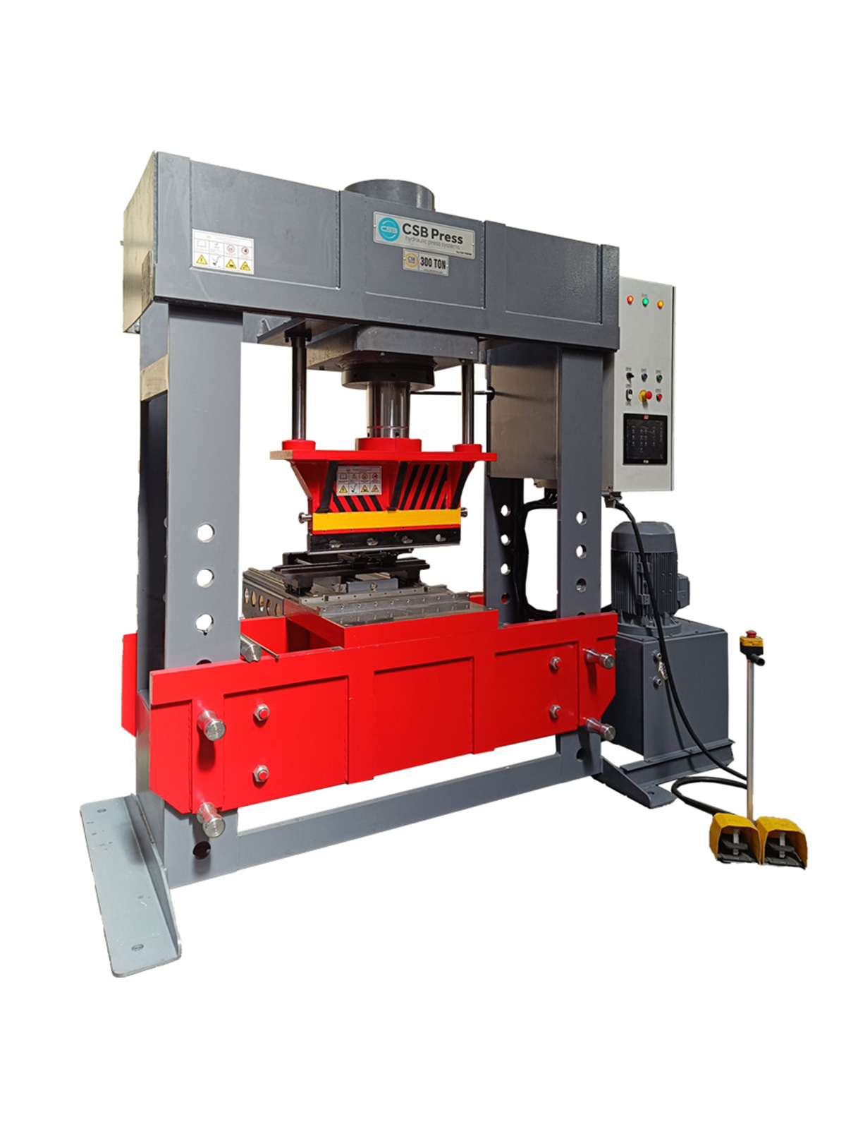 CSB Press Hydraulic Press Systems |  CSBPRES   Production Hydraulic Presses, Workshop Hydraulic Presses, Standard Type Workshop Hydraulic Presses, Bending Type Workshop Hydraulic Presses, Special Type Hydraulic Presses, Hose Crimping and Other Presses – Double Acting / Deep Drawing Hydraulic Presses – H Type | HD, Single Acting H Type Presses | H, Single Acting Column Type Presses | CO, Single Acting C Type Presses | CS, Single Acting C Type Presses | C, Double Acting / Deep Drawing C Type Presses | CD, Hot Presses / SMC Presses | HH, Hydraulic Portal Straightening Press | HP, H Type Hydraulic Press / Eco Model HDT | WSP-H, Workshop Type Press | WSP60, Workshop Type Press | WSP60, Workshop Type Press | WSP100, Workshop Type Press | WSP120, Workshop Type Press | WSP160, Workshop Type Press | WSP180, Workshop Type Press | WSP200, Workshop Type Press | WSP250, Workshop Type Press | WSP300, Workshop Type Press | WSP400, Workshop Type Press | WSP500, Manual Workshop Type Press | WSP20, Manual Workshop Type Press | WSP30, Workshop Type Press | WSP20, Workshop Type Press | WSP30, Workshop Type Press | WSPB, Special Type Presses, Hydraulic Hose Crimping Presses | CCP72, Hydraulic Hose Crimping Presses | CCP101, NC Controlled Hose Crimping Press | CSP103, Hydraulic Hose Crimping Presses | CCP39, Pipe Forming Machine | CPFM, Hydraulic Hose Cutting and Stripping Press | CKS, Trimming Press, Coil Cutting Press, Forklift Tire Dismounting-Mounting Press, Plate Press, Tire Baling Press, Recycling Machines, Tire Recycling, Recycling Baling Machines, CSB Press, High-Tonnage 2-Axis Servo Backgauge Press Brake